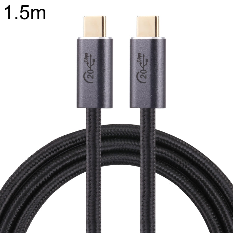 20Gbps USB 3.2 USB-C / Type-C Male to USB-C / Type-C Male Braided Data Cable