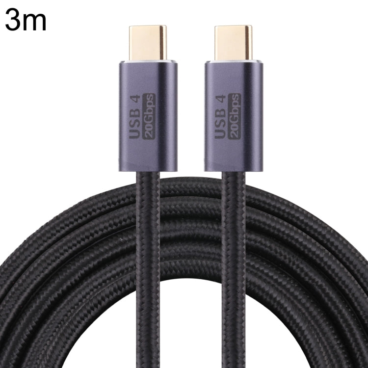 20Gbps USB 4 USB-C / Type-C Male to USB-C / Type-C Male Braided Data Cable