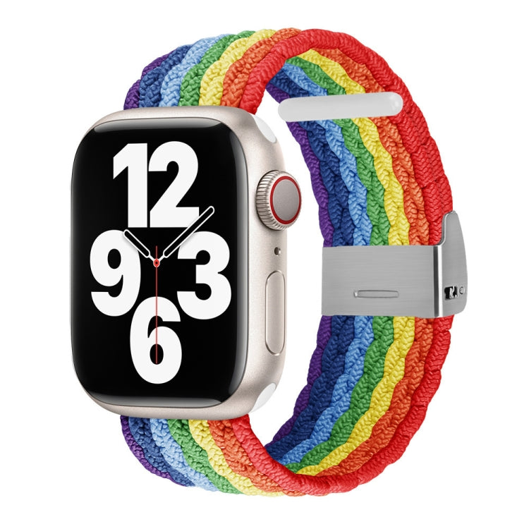 Vertical Texture Braided Watchband For Apple Watch Series