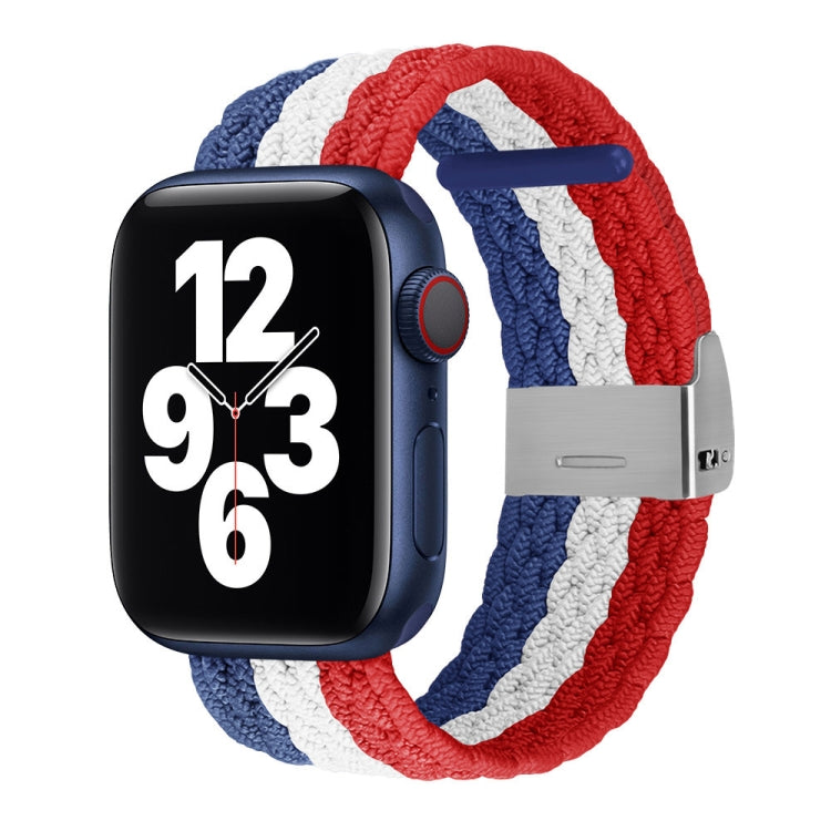 Vertical Texture Braided Watchband For Apple Watch Series