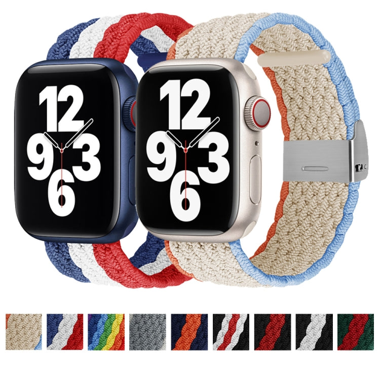 Vertical Texture Braided Watchband For Apple Watch Series