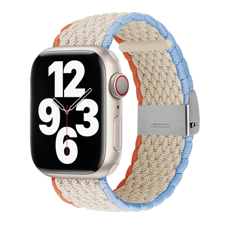 Vertical Texture Braided Watchband For Apple Watch Series