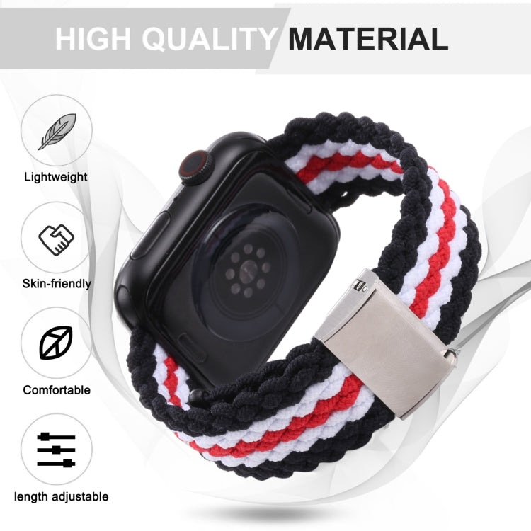 Vertical Texture Braided Watchband For Apple Watch Series