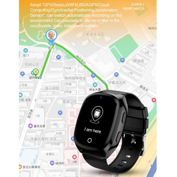 D300 1.54 inch IPS Screen Smart Watch, Support Tracking and Positioning & Video Call