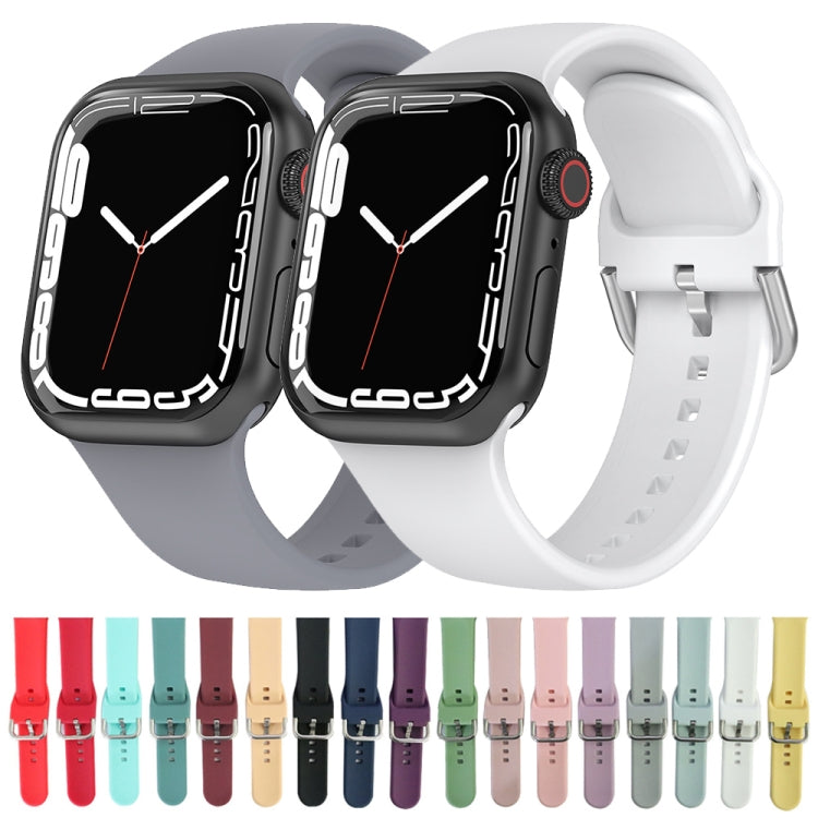 Silicone Watchband, Size: S 110mm For Apple Watch Series 7 41mm / 6&SE&5&4 40mm / 3&2&1 38mm