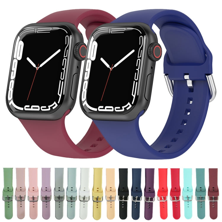 Silicone Watchband, Size: L 132mm For Apple Watch Series 7 41mm / 6&SE&5&4 40mm / 3&2&1 38mm