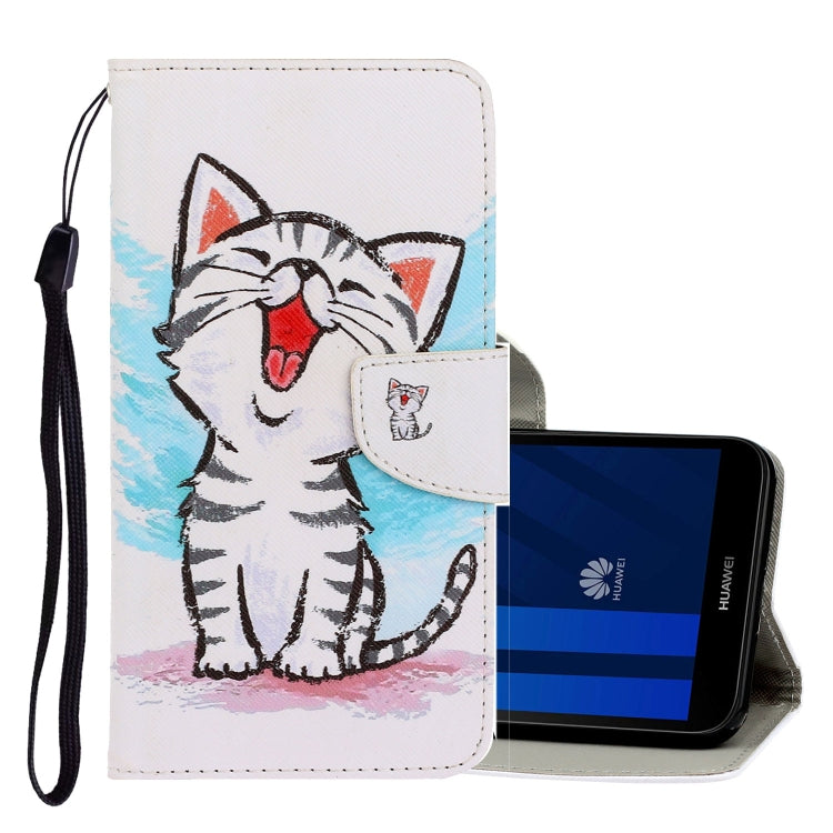 3D Colored Drawing Horizontal Flip PU Leather Case with Holder & Card Slots & Wallet, Series 11-Reluova