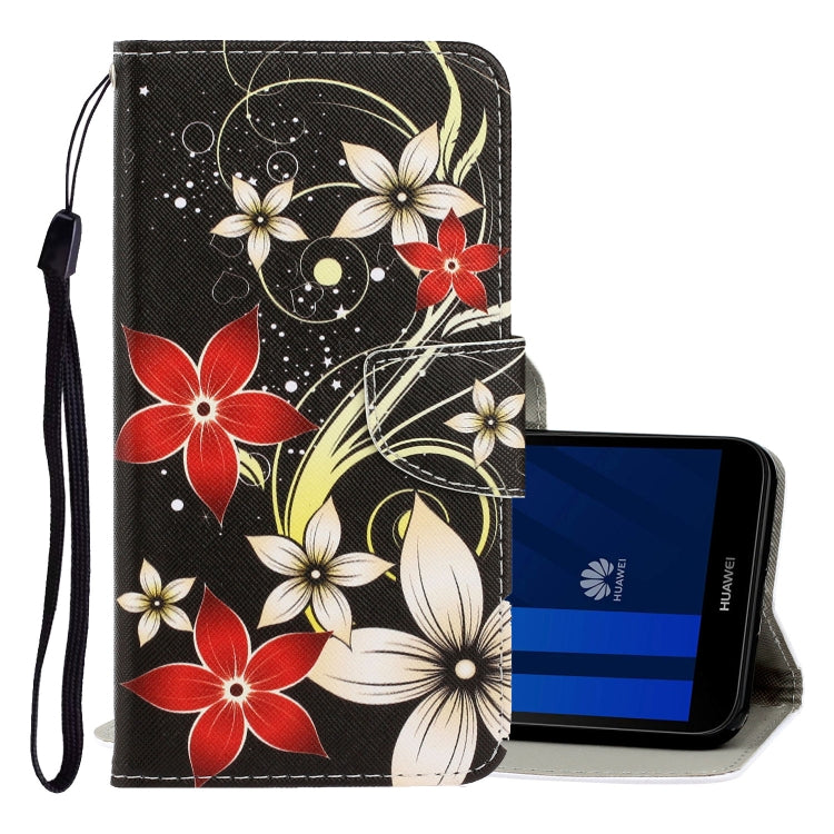 3D Colored Drawing Horizontal Flip PU Leather Case with Holder & Card Slots & Wallet, Series 11