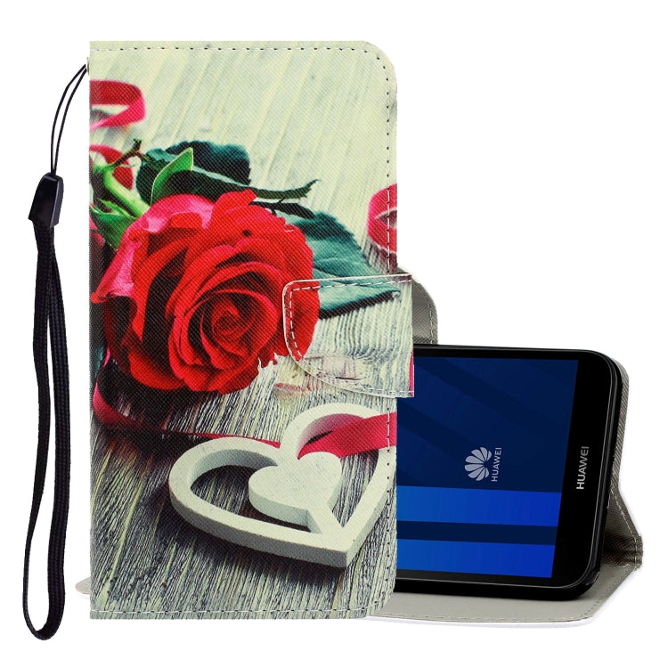 3D Colored Drawing Horizontal Flip PU Leather Case with Holder & Card Slots & Wallet, Series 11