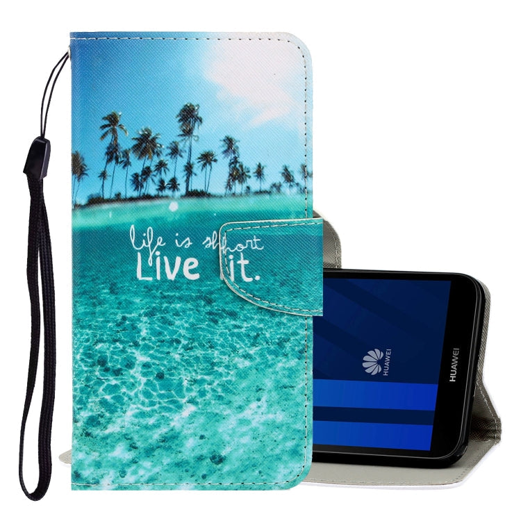 3D Colored Drawing Horizontal Flip PU Leather Case with Holder & Card Slots & Wallet, Series 11