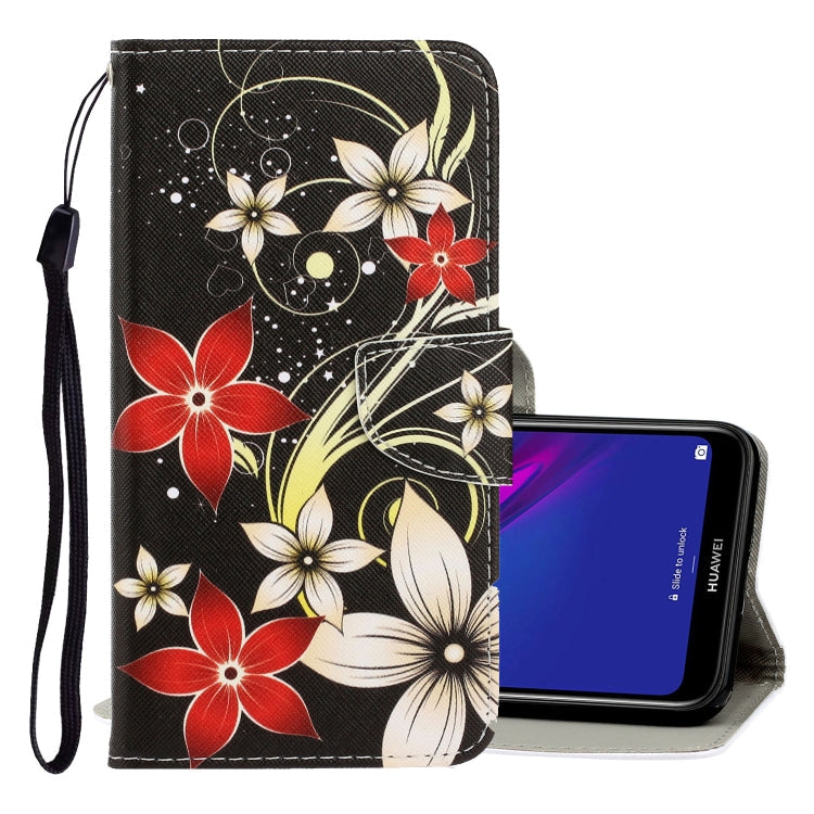 3D Colored Drawing Horizontal Flip PU Leather Case with Holder & Card Slots & Wallet, Series 10