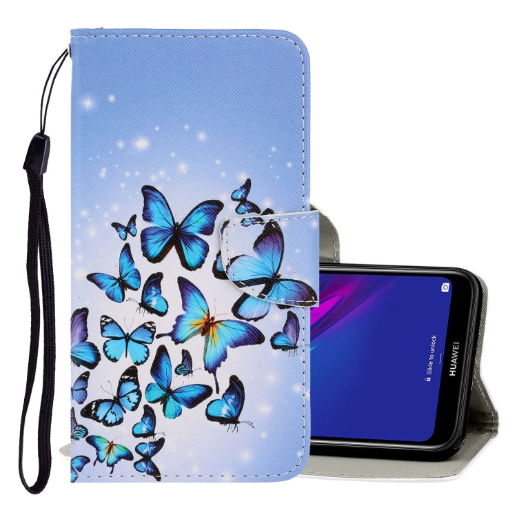 3D Colored Drawing Horizontal Flip PU Leather Case with Holder & Card Slots & Wallet, Series 10