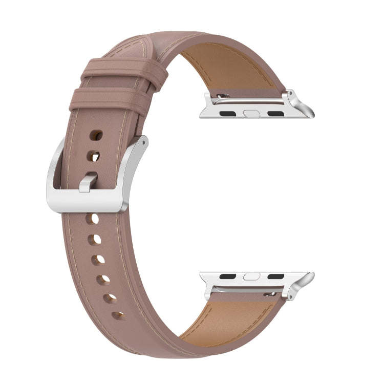 Genuine Leather Watchband, Size: Large Size For Apple Watch Series 7 41mm / 6&SE&5&4 40mm / 3&2&1 38mm