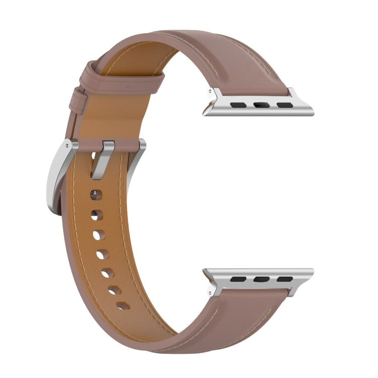 Genuine Leather Watchband, Size: Large Size For Apple Watch Series 7 41mm / 6&SE&5&4 40mm / 3&2&1 38mm