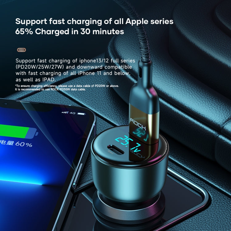 ROCK H16 PD 72W Type-C / USB-C + USB Dual Ports Car Charger ÎҵÄÉ̵ê