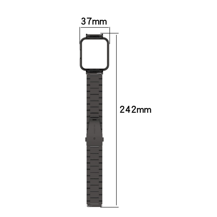 Three-bead Steel Watch Band for Xiaomi Redmi Watch 2 Lite International Version