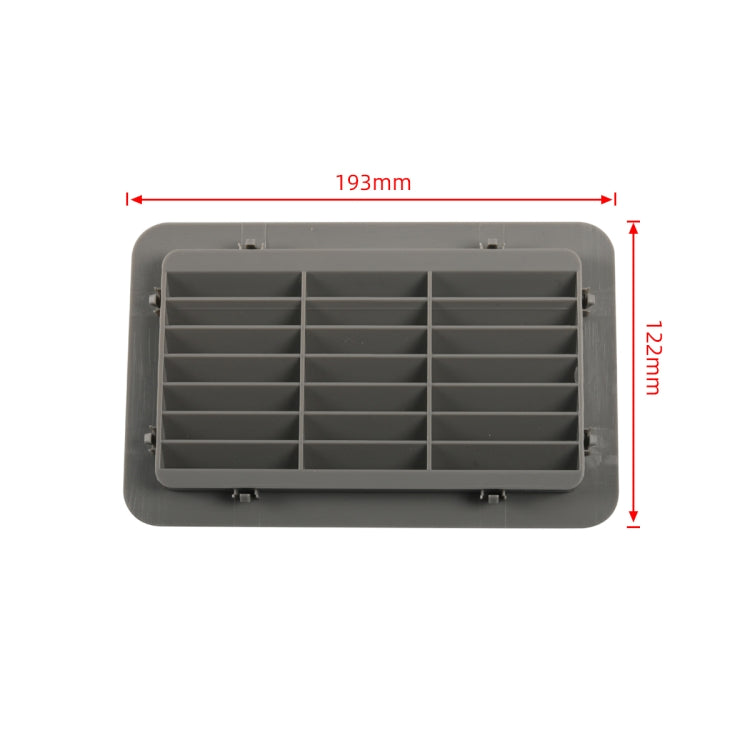 193x122mm Snap-on RV / Bus Oblique Louver Outlet Panel