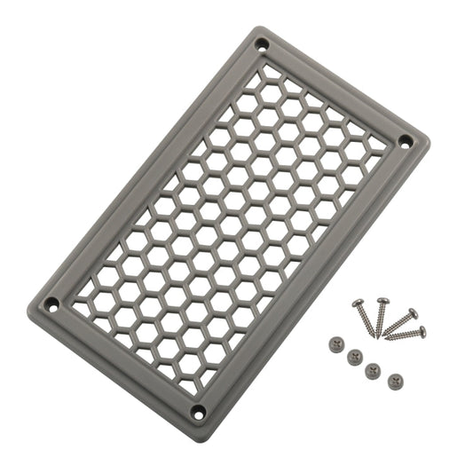 198x114mm RV / Bus Hexagon Pattern Air Inlet Panel with Screws