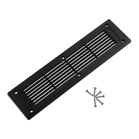 300x80mm RV / Bus Straight Louver Vent with Screws