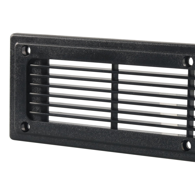 300x80mm RV / Bus Straight Louver Vent with Screws