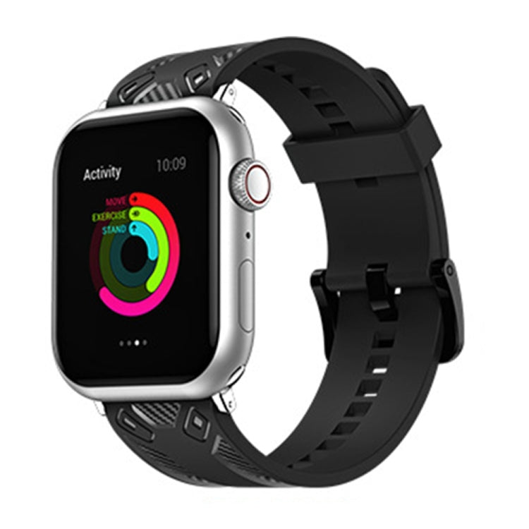 Carbon Fiber Texture Watchband For Apple Watch Series