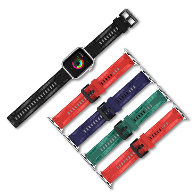 Carbon Fiber Texture Watchband For Apple Watch Series