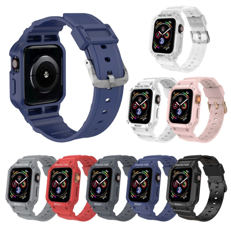 Three-proof Solid Color Integrated Strap For Apple Watch Series