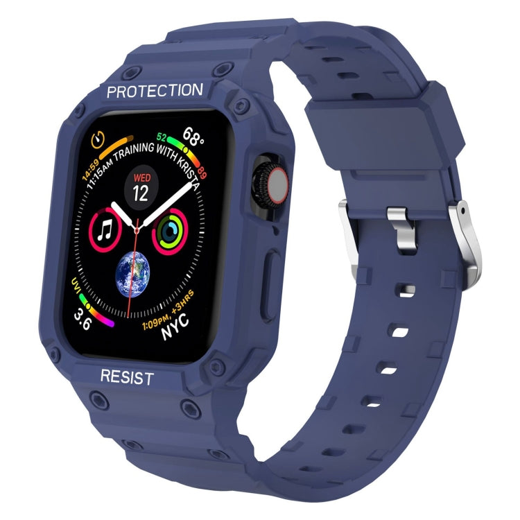 Three-proof Solid Color Integrated Strap For Apple Watch Series