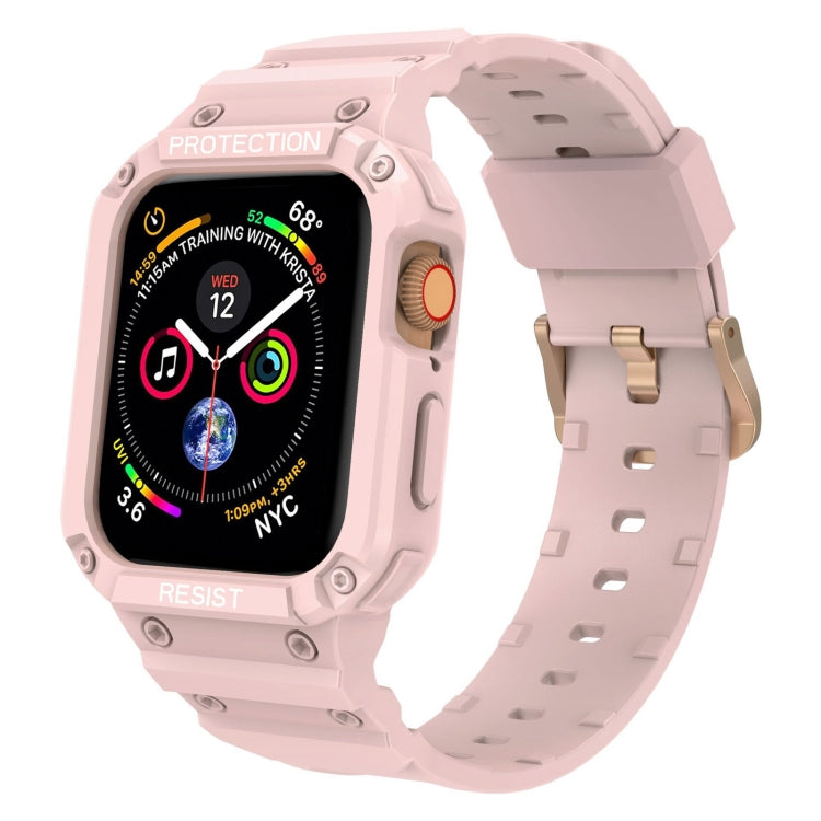 Three-proof Solid Color Integrated Strap For Apple Watch Series