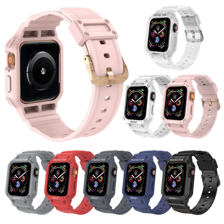 Three-proof Solid Color Integrated Strap For Apple Watch Series