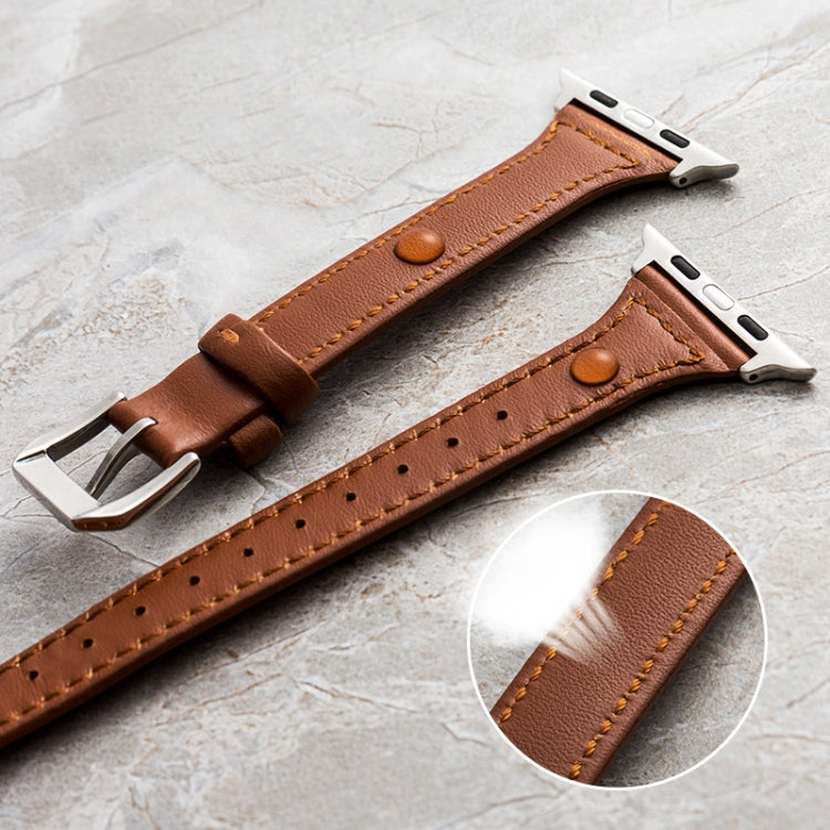 Genuine Leather Watchband For Apple Watch Series