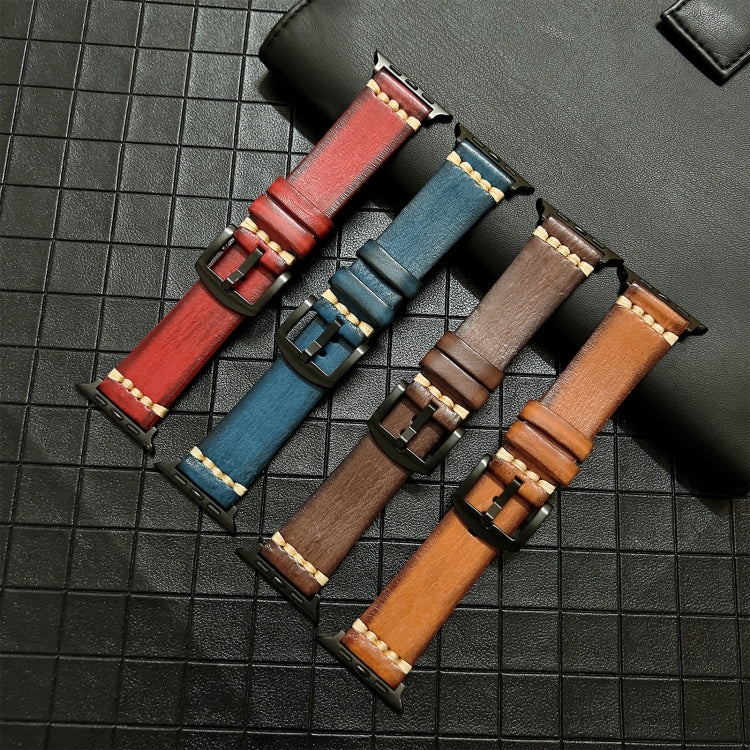 Genuine Leather Watchband For Apple Watch Series