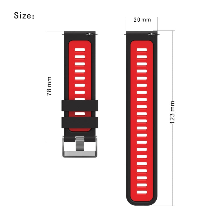 Two-color Silicone Watchband