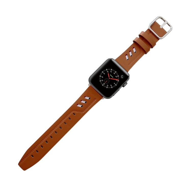 Genuine Leather Nylon Watchband For Apple Watch Series