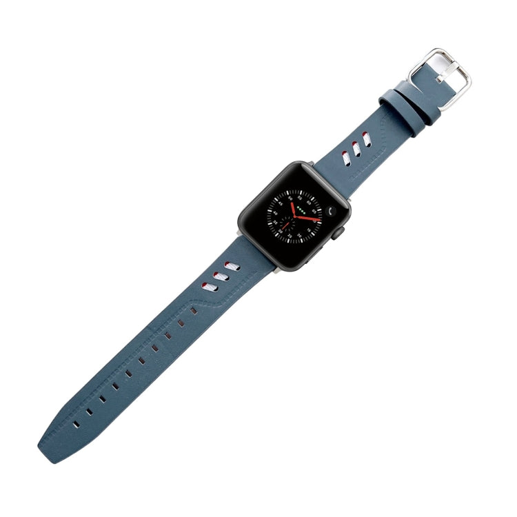 Genuine Leather Nylon Watchband For Apple Watch Series