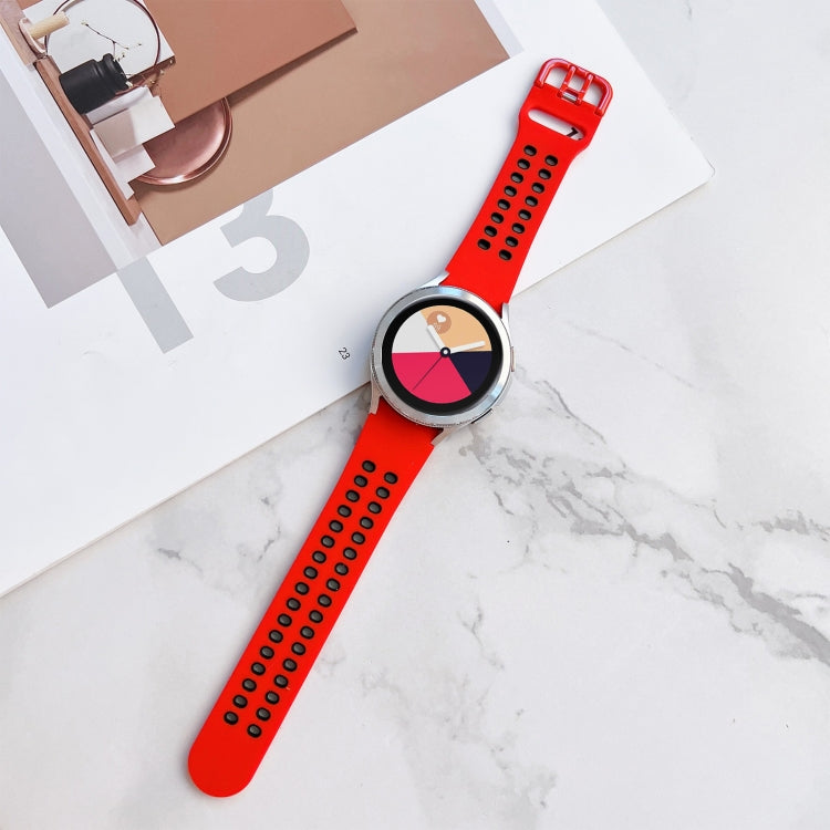 Double Buckles Two-color Silicone Watchband