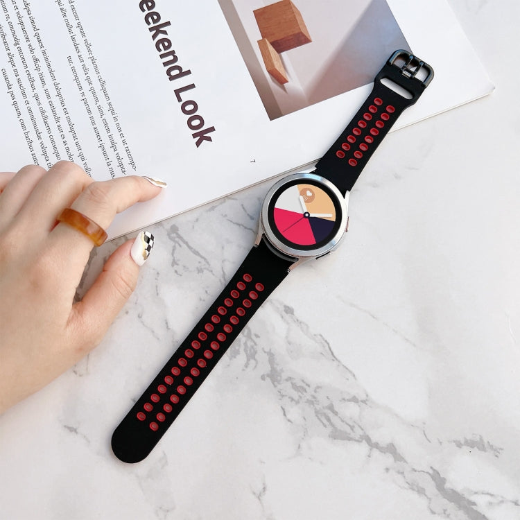 Double Buckles Two-color Silicone Watchband