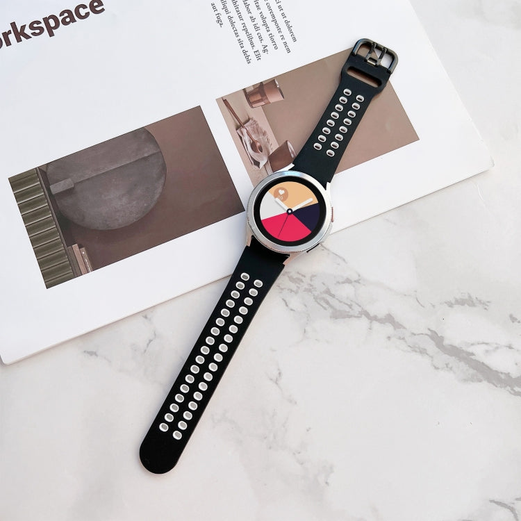 Double Buckles Two-color Silicone Watchband