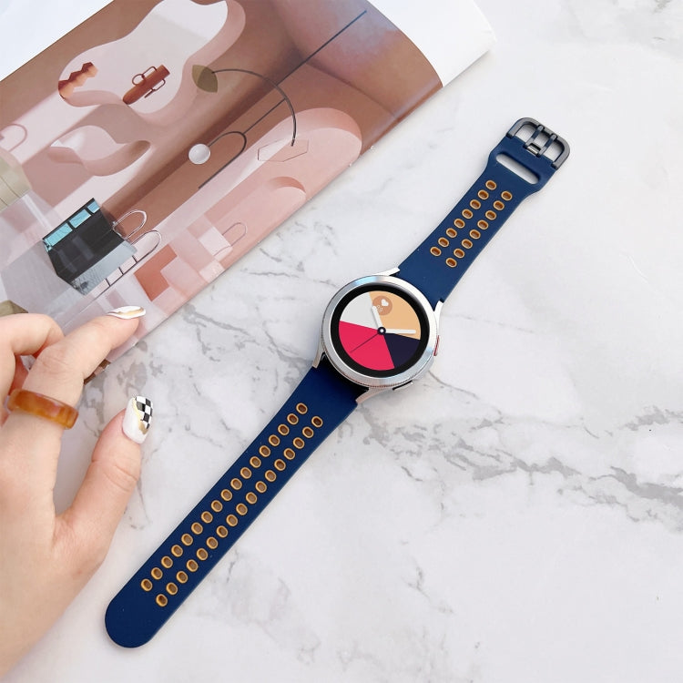 Double Buckles Two-color Silicone Watchband