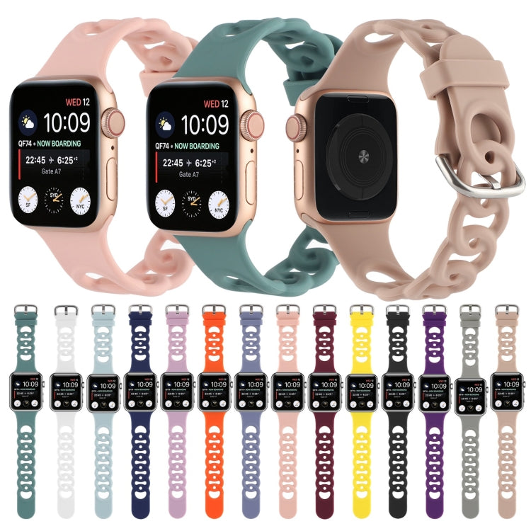 Hollow Out Silicone Watchband For Apple Watch Series