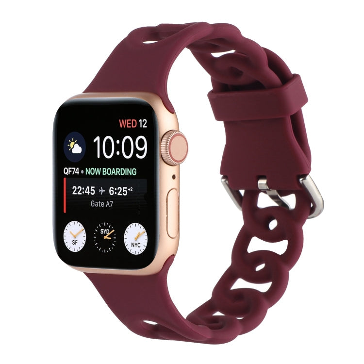 Hollow Out Silicone Watchband For Apple Watch Series