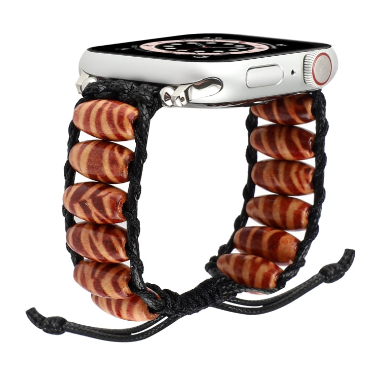 Wooden Bead Watchband For Apple Watch Series