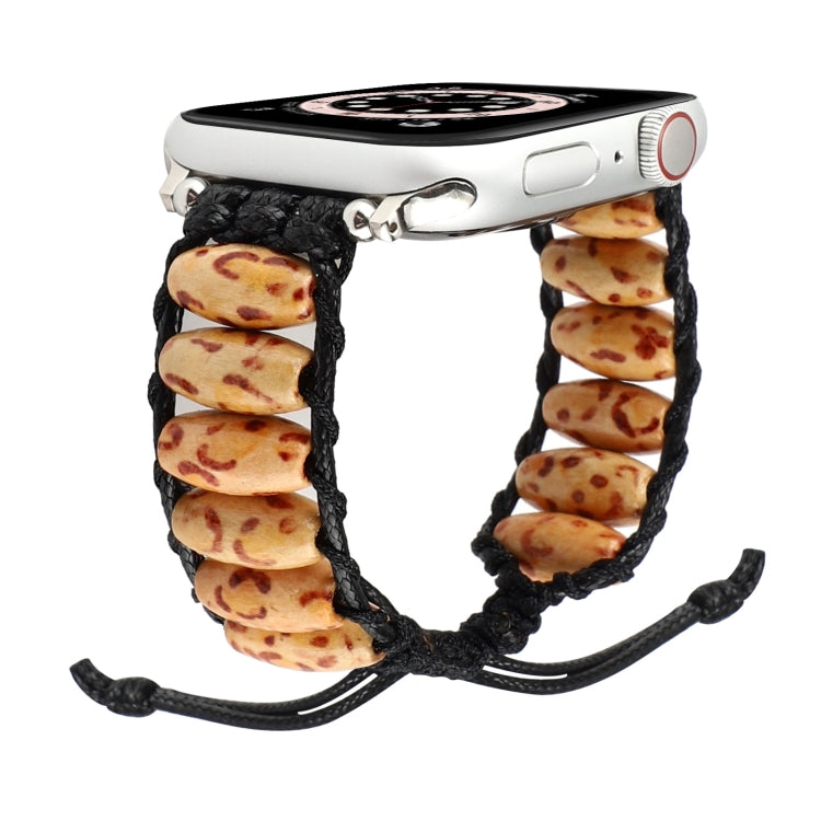 Wooden Bead Watchband For Apple Watch Series