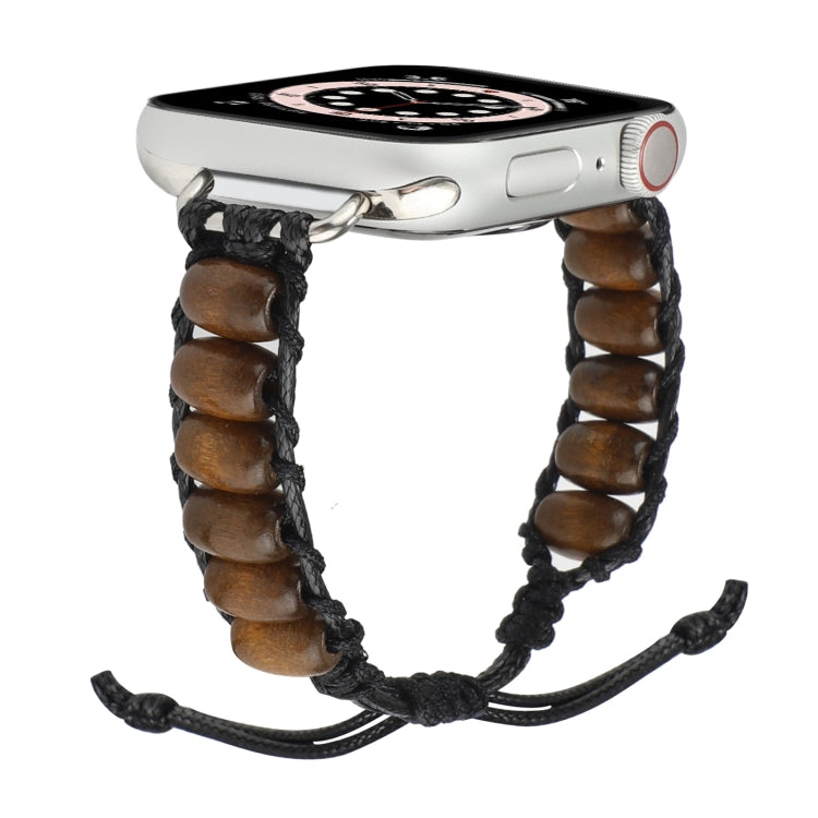 Wooden Bead Watchband For Apple Watch Series