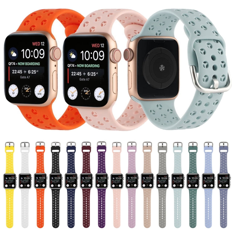 Hollow Out Silicone Watchband For Apple Watch Series