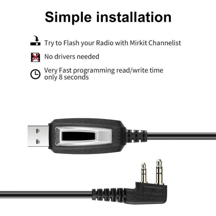 RETEVIS J9110P Dedicated USB Programming Cable for RT3S Series EDA0014386 / EDA0014407