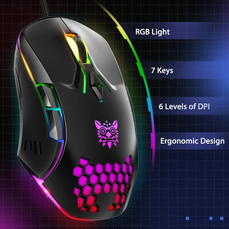 ONIKUMA CW902 RGB Lighting Wired Mouse My Store