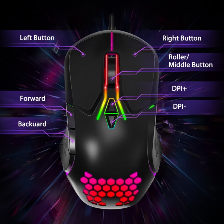 ONIKUMA CW902 RGB Lighting Wired Mouse My Store