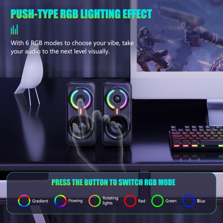 ONIKUMA L6 RGB Lighting Computer Audio with Bluetooth Function My Store