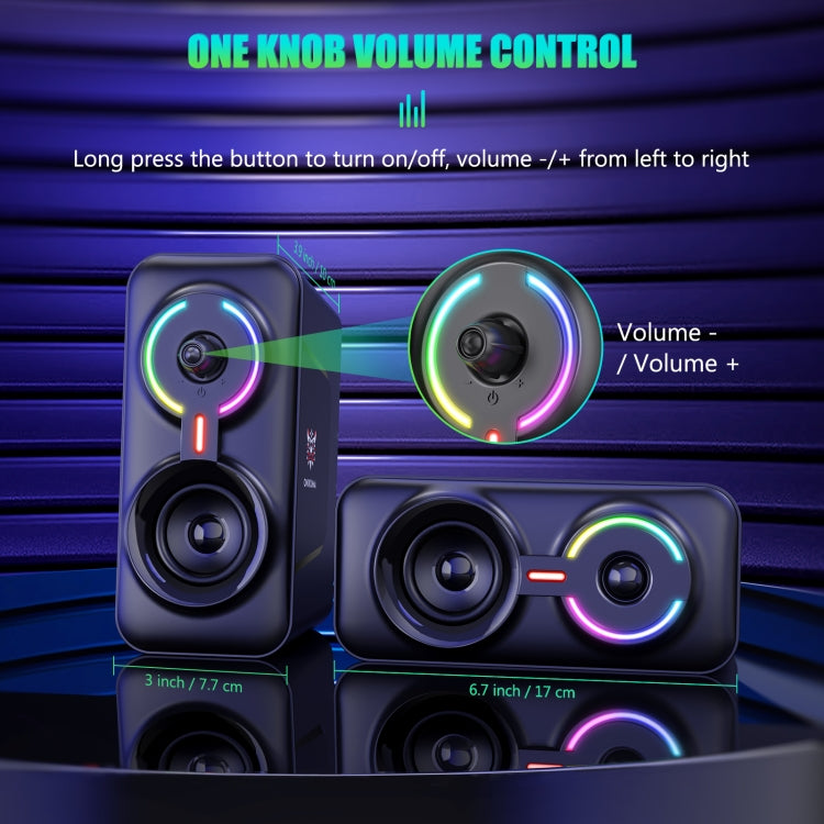 ONIKUMA L6 RGB Lighting Computer Audio with Bluetooth Function